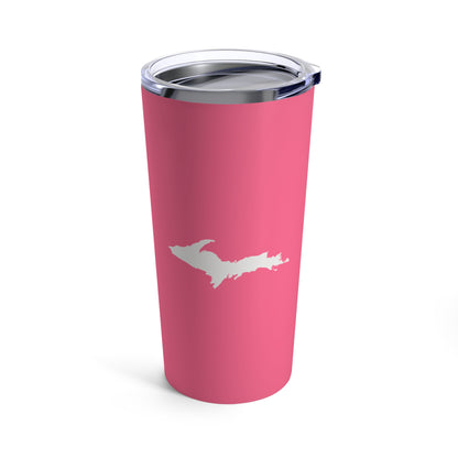 Michigan Upper Peninsula Tumbler (w/ UP Outline) | Rhodochrosite Pink - 20oz