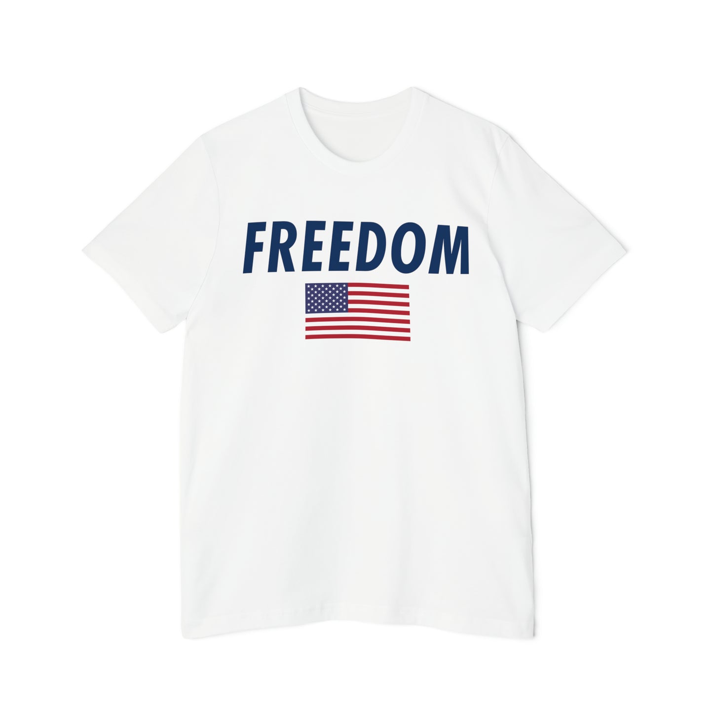 'Freedom' T-Shirt (Oblique Sans Flag Edition) | Made in USA