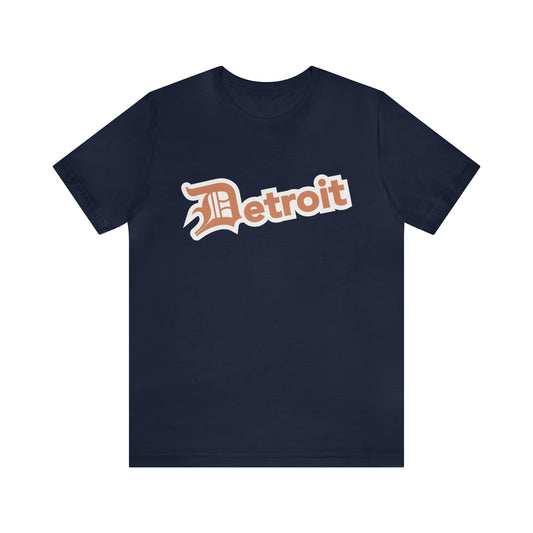 'Detroit' T-Shirt (Copper w/ Old English 'D') | Unisex Standard