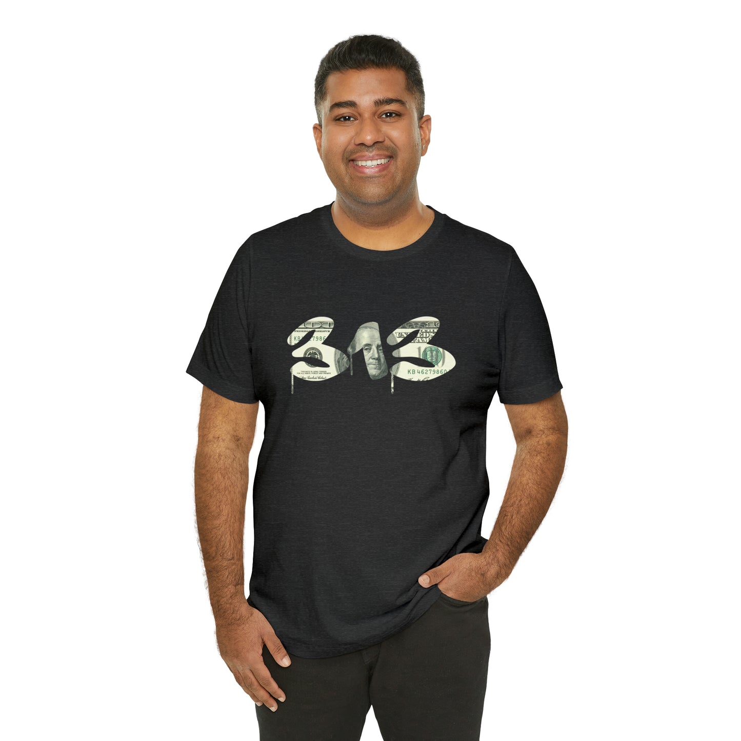 Detroit '313' T-Shirt (Benjamins Edition) | Unisex Standard