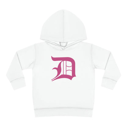 Detroit 'Old English D' Hoodie (Apple Blossom Pink) | Unisex Toddler