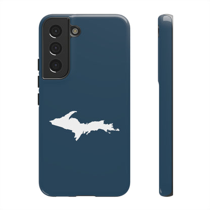 Michigan Upper Peninsula Tough Phone Case ('37 Caddie Cavalier Blue w/ UP Outline) | Samsung & Pixel Android