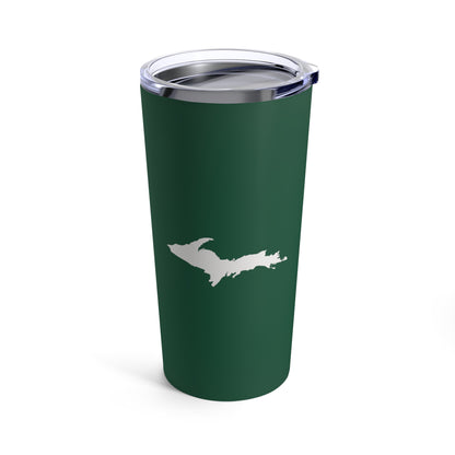 Michigan Upper Peninsula Tumbler (w/ UP Outline) | Superior Green - 20oz