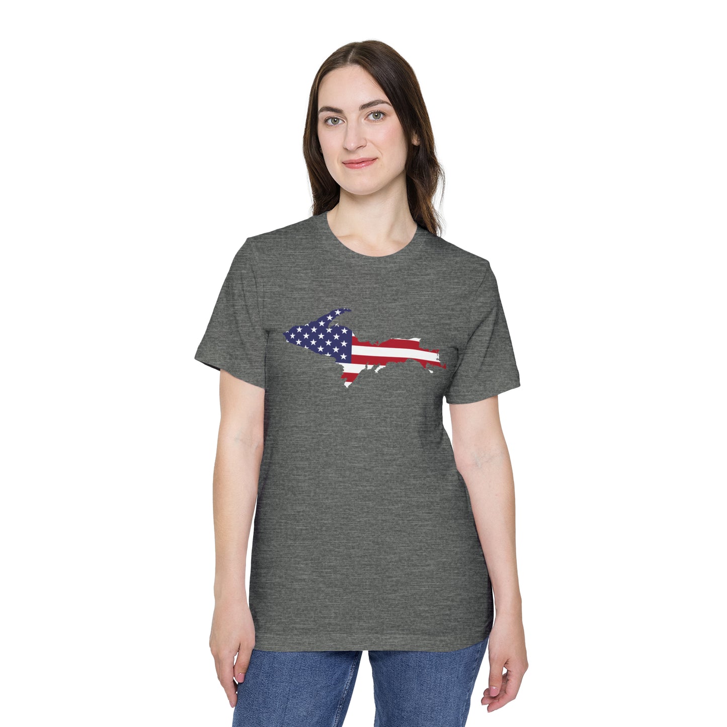 Michigan Upper Peninsula T-Shirt (Patriotic Edition) | Made in USA