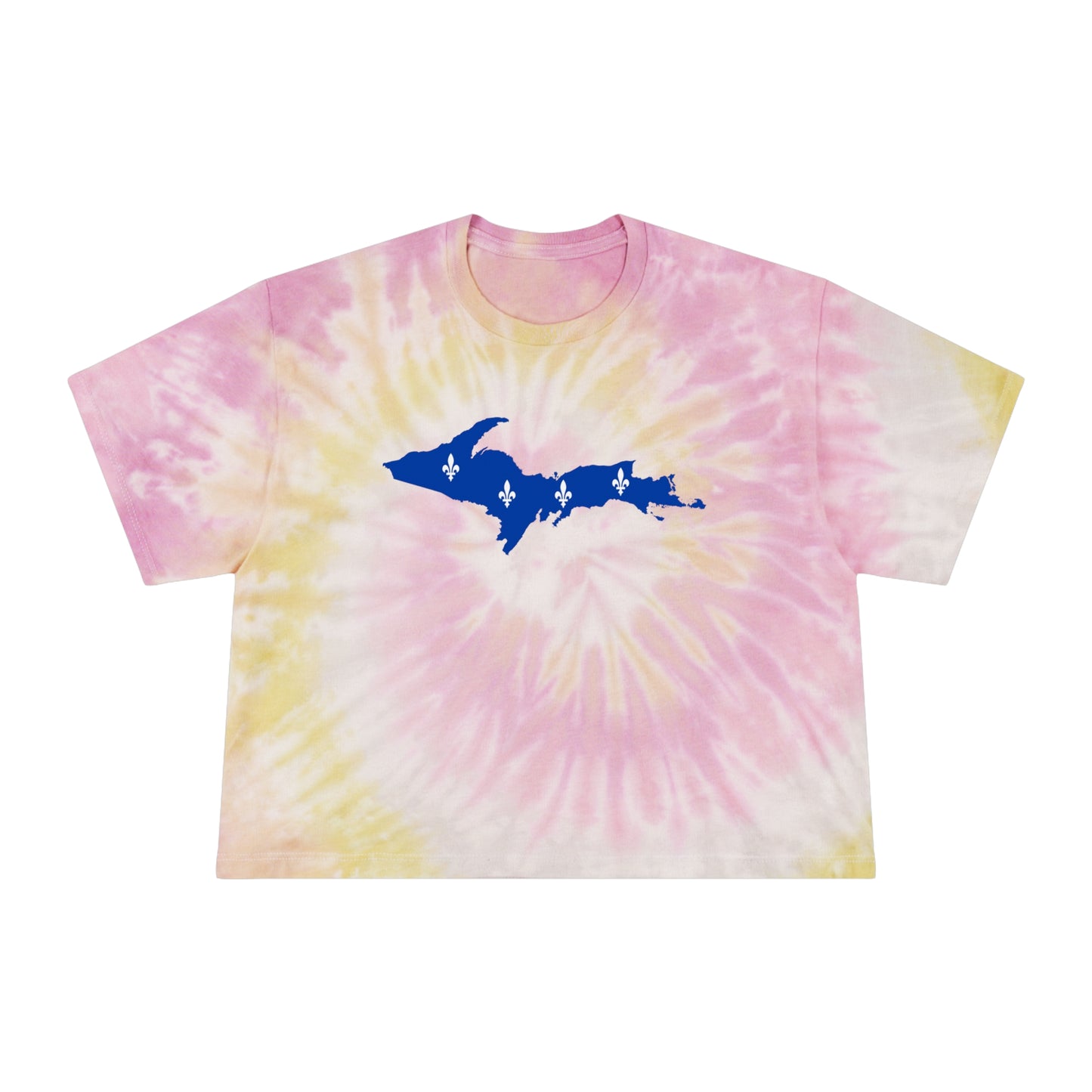 Michigan Upper Peninsula Crop Top (w/ UP Quebec Flag) | Tie-Dye