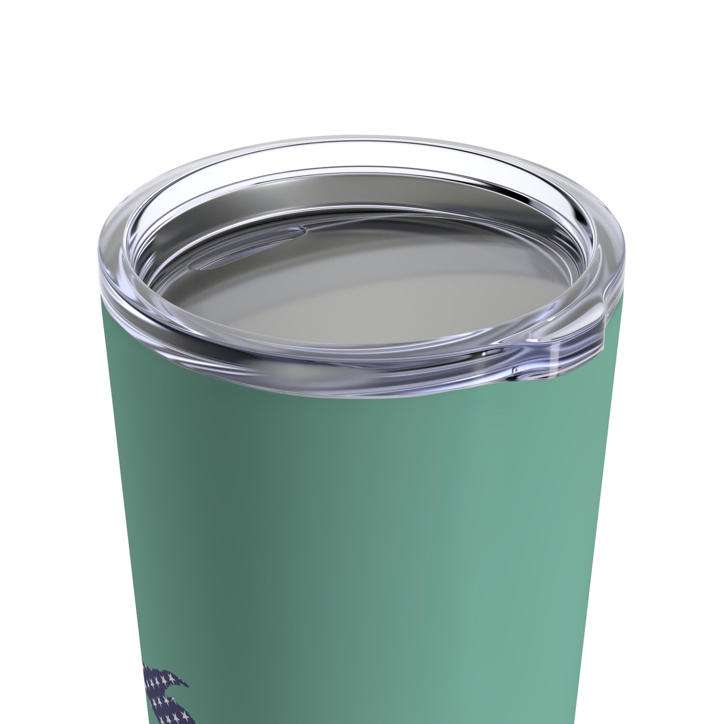 Michigan Upper Peninsula Tumbler (w/ UP USA Flag) | Metallic Mint Green - 20oz