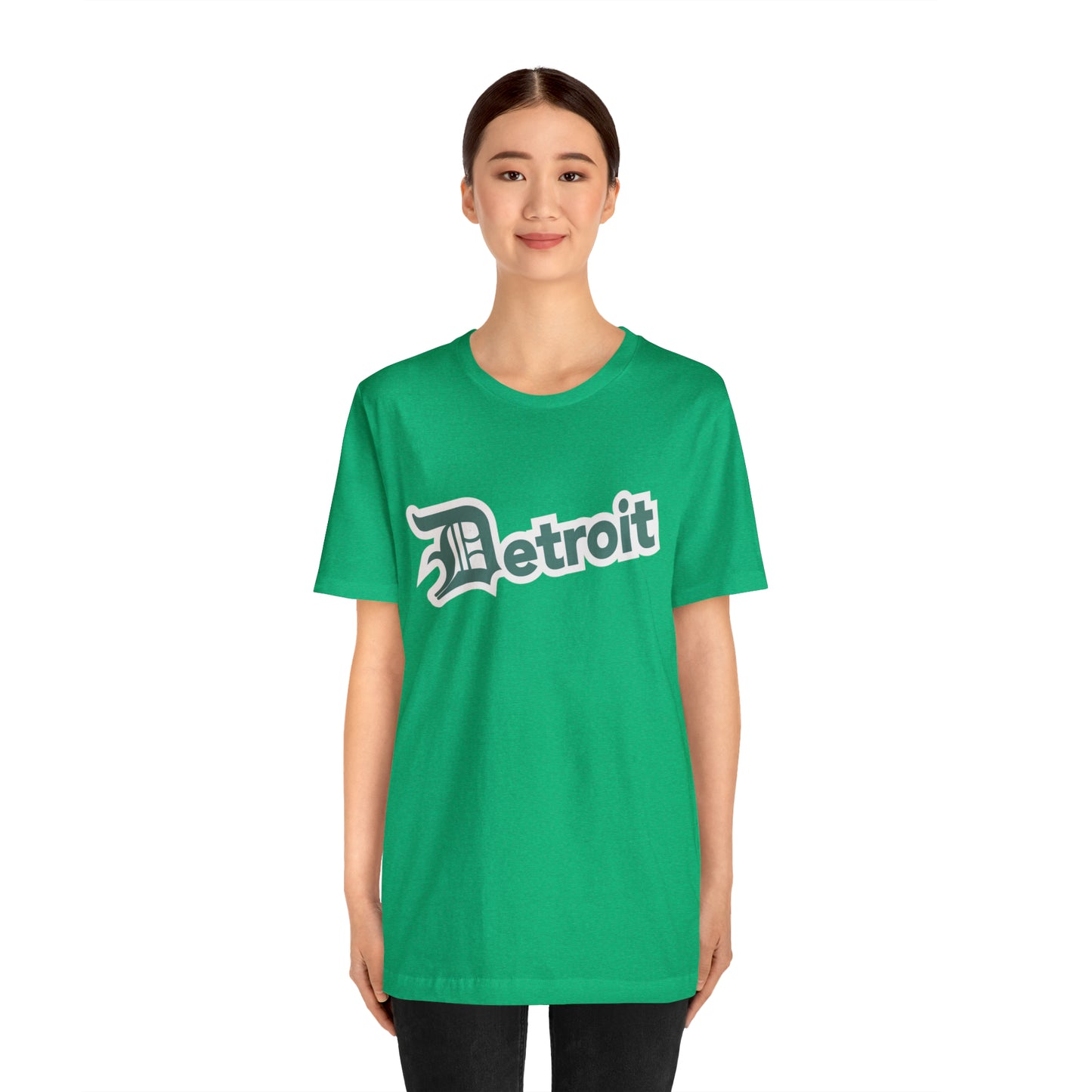 'Detroit' T-Shirt (Copper Green w/ Old English 'D') | Unisex Standard