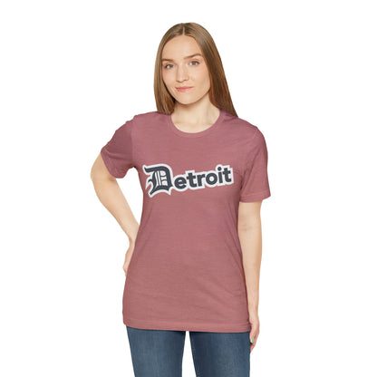 'Detroit' T-Shirt (Iron Ore Grey w/ Old English 'D') | Unisex Standard