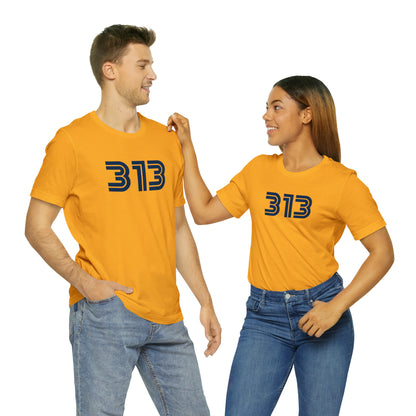 Detroit '313' T-Shirt (1970s Audiophile Font) | Unisex Standard Fit