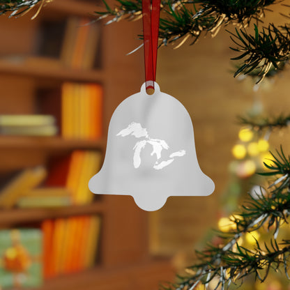 Great Lakes Christmas Ornament | Metal - Platinum Color