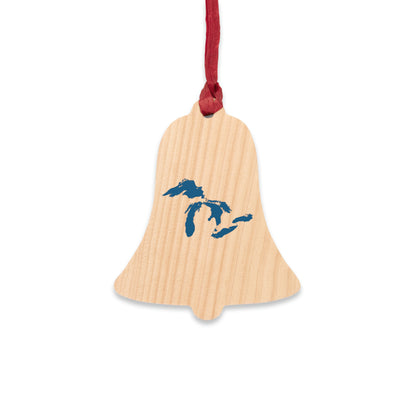 Great Lakes Christmas Ornament | Wooden - Blueberry