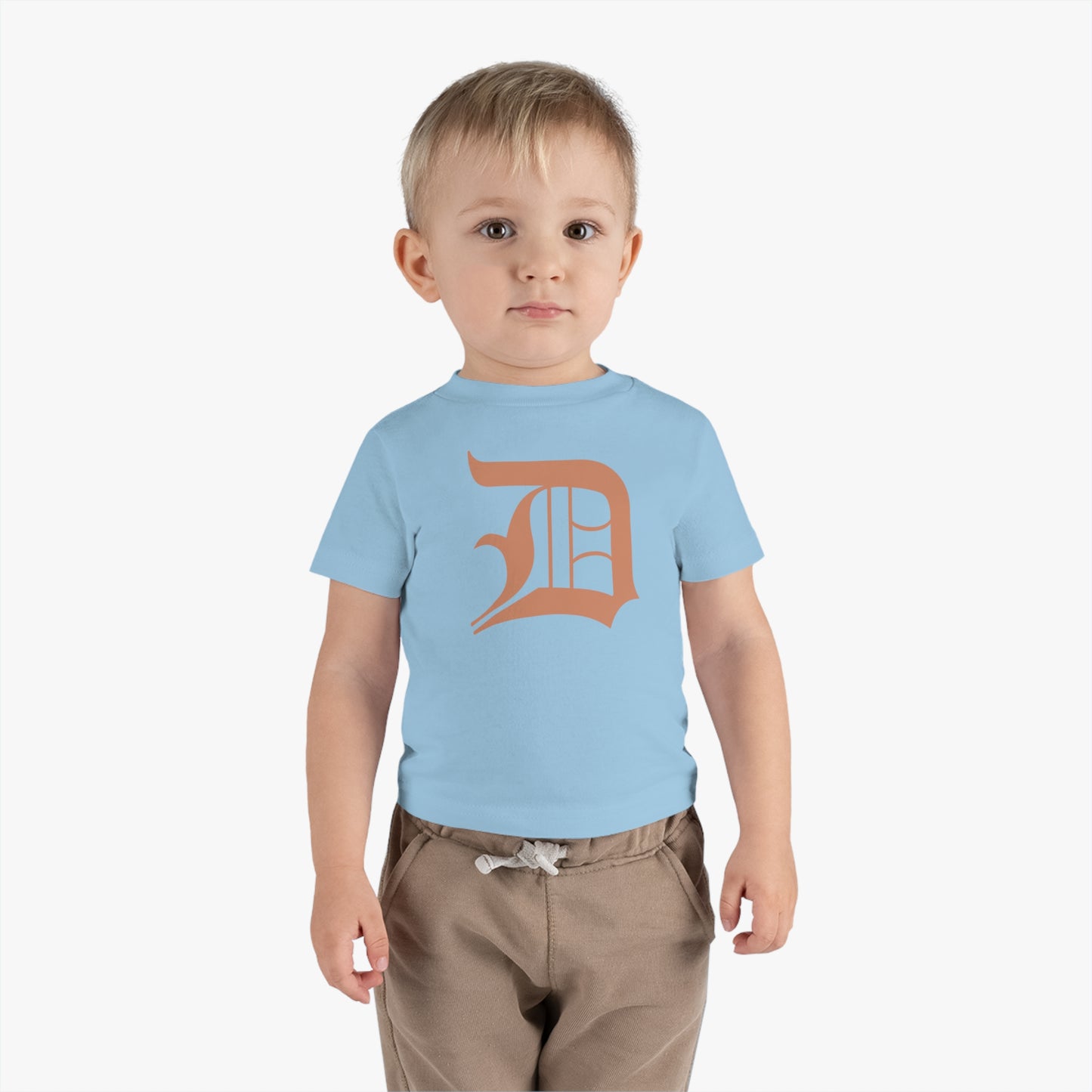 Detroit 'Old English D' Infant T-Shirt (Copper Color) | Short Sleeve