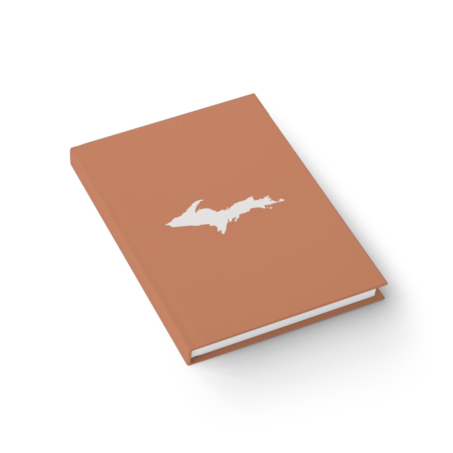 Michigan Upper Peninsula Blank Sketchbook (w/ UP Outline) | Copper Color