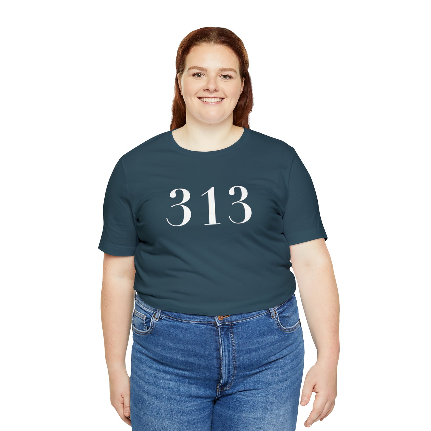 Detroit '313' T-Shirt (Didot Font) | Unisex Standard Fit