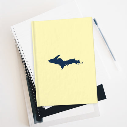 Michigan Upper Peninsula Blank Sketchbook (w/ UP Outline) | Canary Yellow