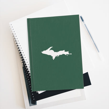 Michigan Upper Peninsula Blank Sketchbook (w/ UP Outline) | Ginger Ale Green