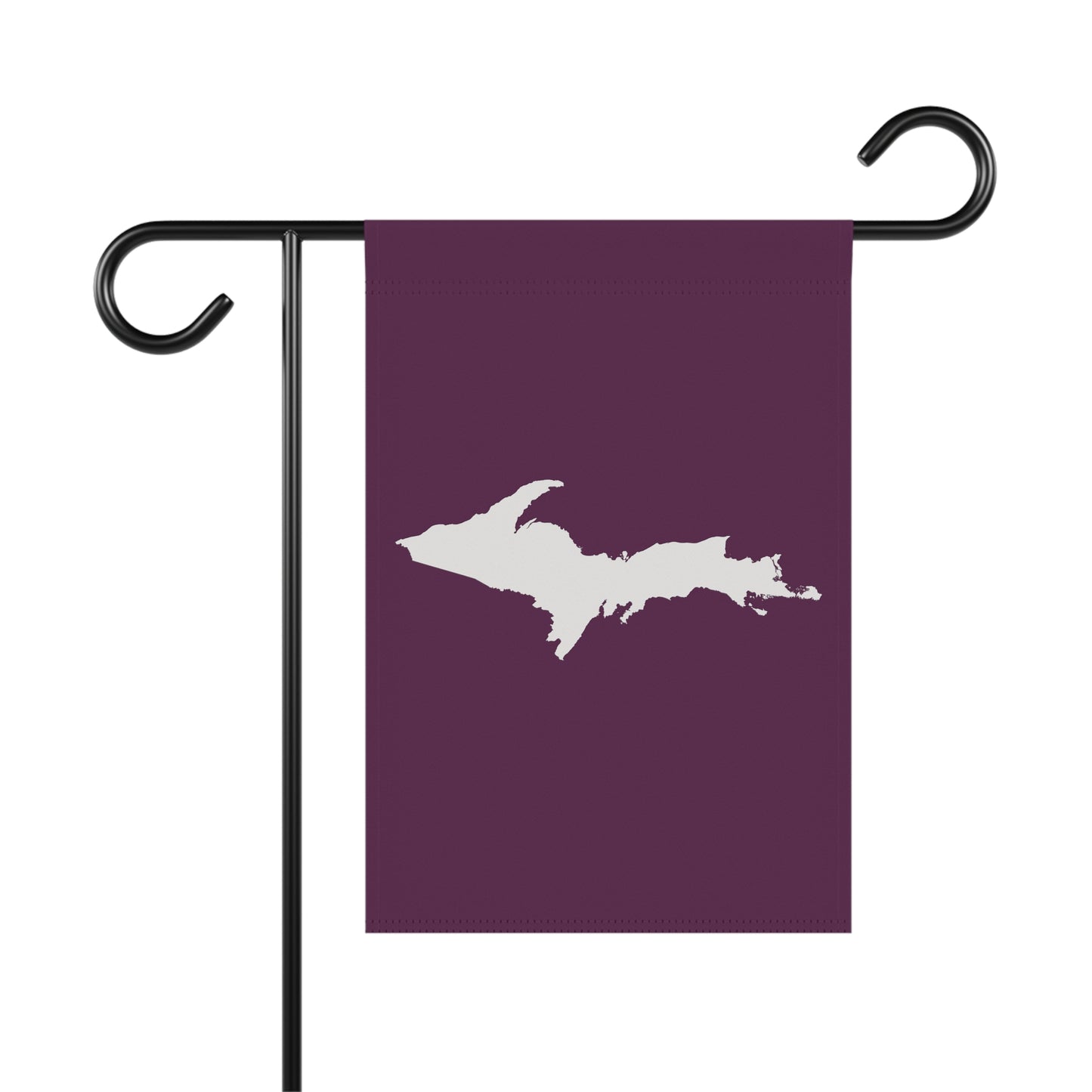 Michigan Upper Peninsula Home & Garden Flag (w/ UP Outline) | Tyrian Purple