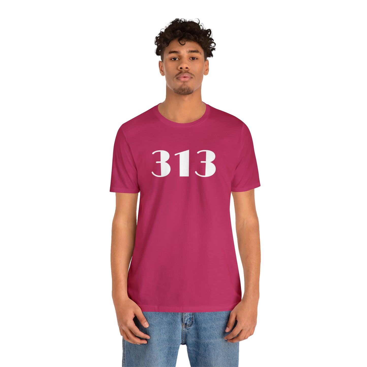 Detroit '313' T-Shirt (Art Deco Font) | Unisex Standard Fit