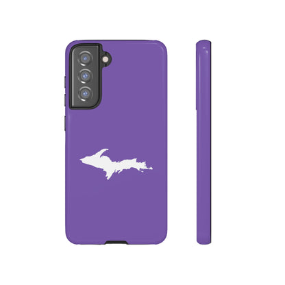 Michigan Upper Peninsula Tough Phone Case (Lake Iris w/ UP Outline) | Samsung & Pixel Android