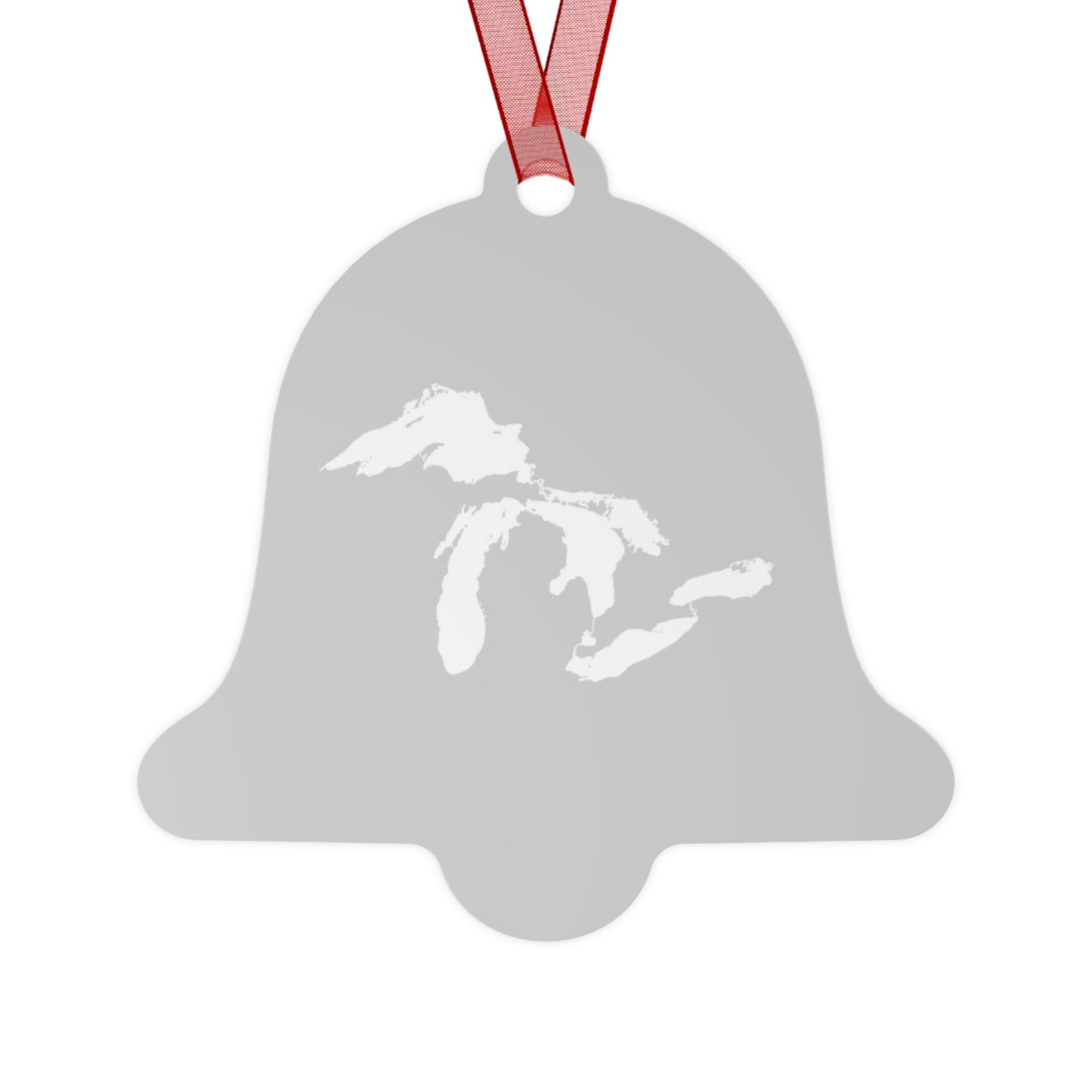 Great Lakes Christmas Ornament | Metal - Platinum Color