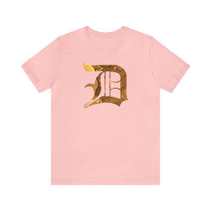 Detroit 'Old English D' T-Shirt (Gold Bullion Edition) | Unisex Standard