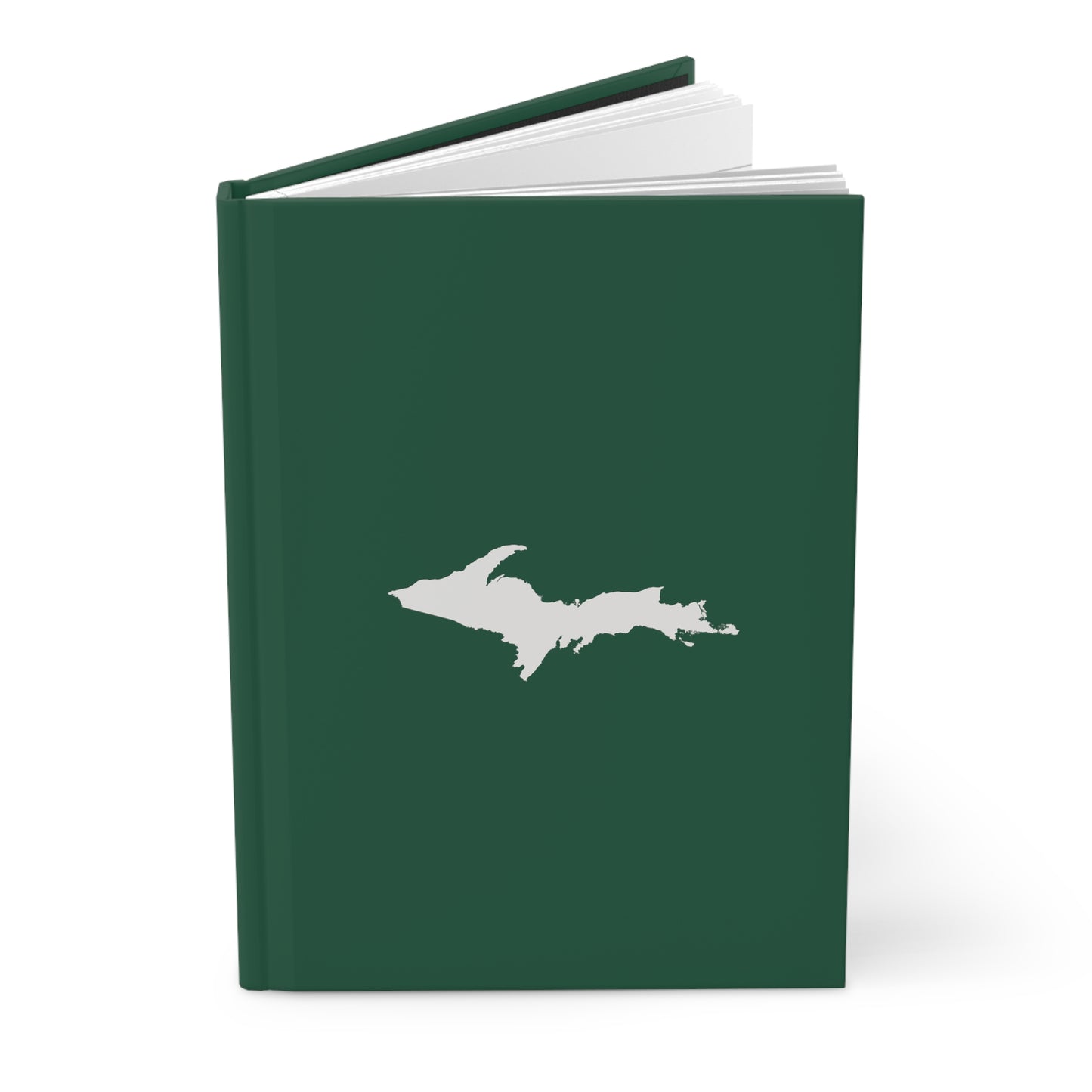 Michigan Upper Peninsula Hardcover Journal (Superior Green w/ UP Outline) | Ruled - 150pgs