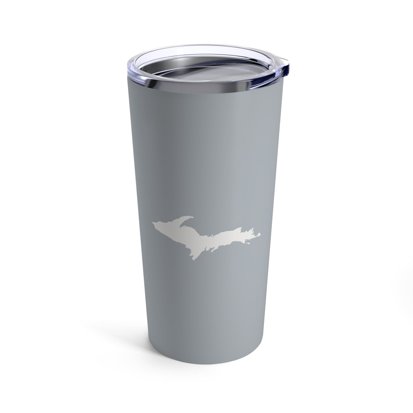 Michigan Upper Peninsula Tumbler (w/ UP Outline) | Silver - 20oz