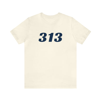 Detroit '313' T-Shirt (Racing Font) | Unisex Standard Fit