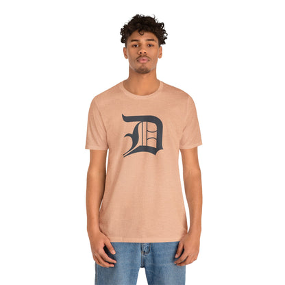 Detroit 'Old English D' T-Shirt (Iron Ore Grey) | Unisex Standard