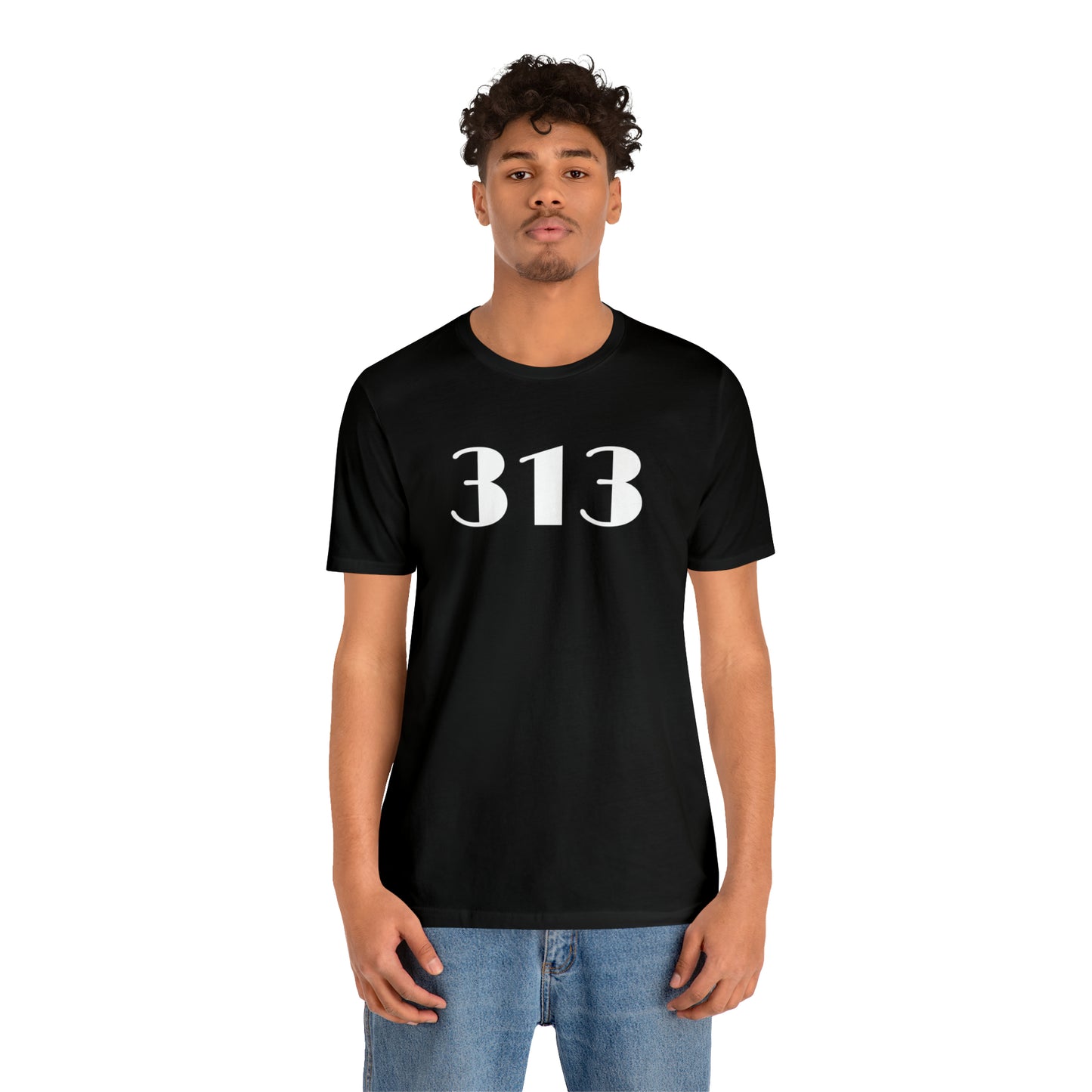 Detroit '313' T-Shirt (Art Deco Font) | Unisex Standard Fit