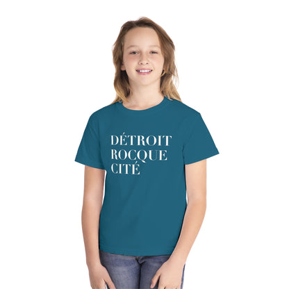 'Détroit Rocque Cité' T-Shirt | Youth Garment-Dyed