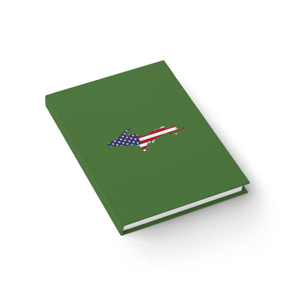 Michigan Upper Peninsula Blank Sketchbook (w/ UP USA Flag) | Pine Green