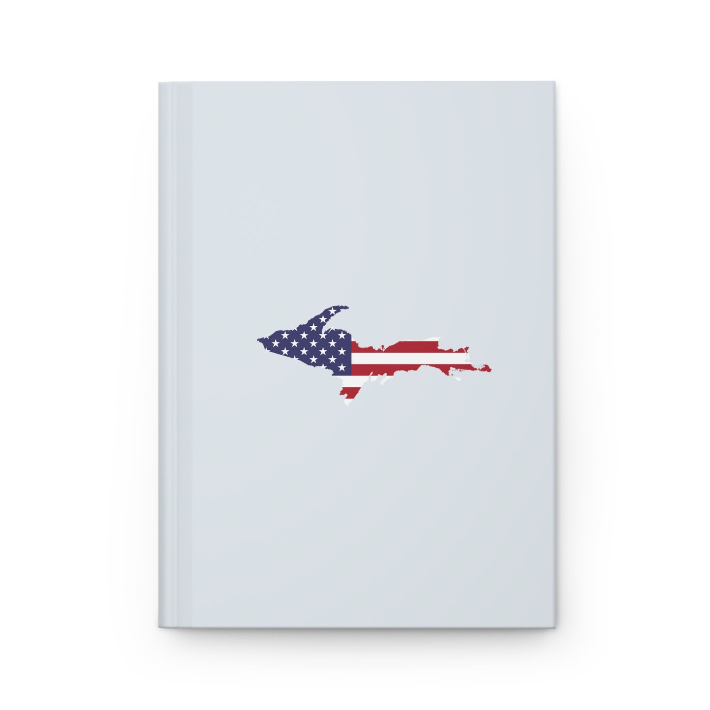 Michigan Upper Peninsula Hardcover Journal (w/ UP USA Flag) | Ruled - Gossy White