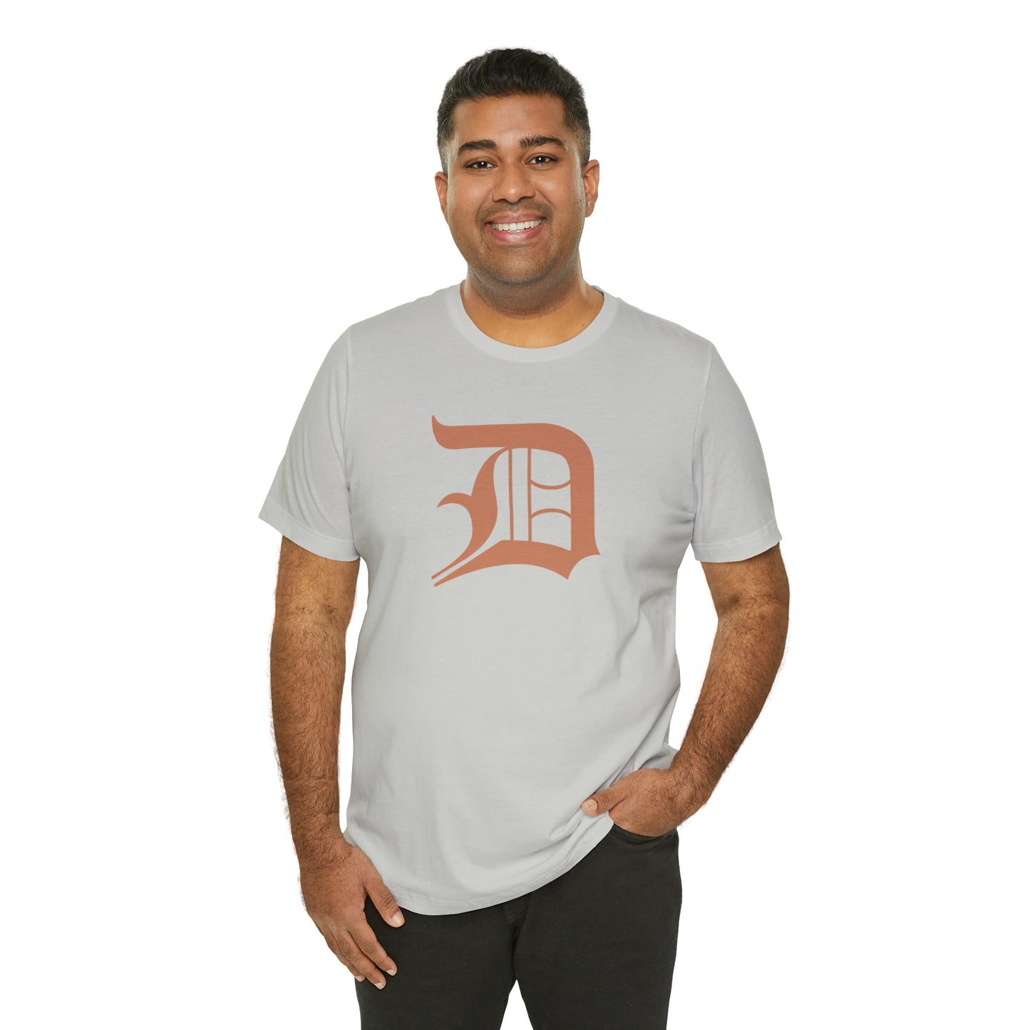 Detroit 'Old English D' T-Shirt (Copper Color) | Unisex Standard