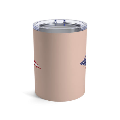 Michigan Upper Peninsula Tumbler (w/ UP USA Flag) | Rose Gold - 10oz