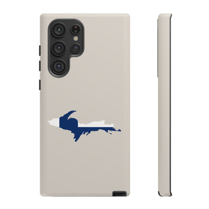 Michigan Upper Peninsula Tough Phone Case (w/ UP Finland Flag Outline) | Samsung & Pixel Android