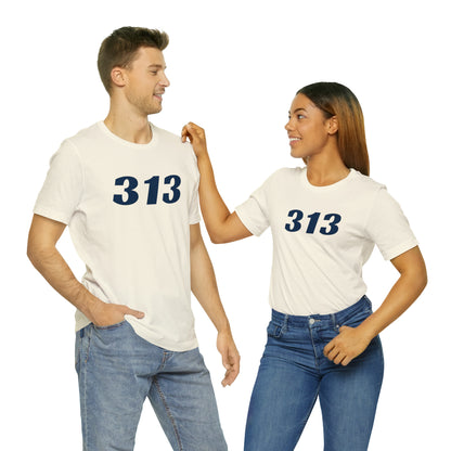 Detroit '313' T-Shirt (Racing Font) | Unisex Standard Fit