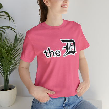 Detroit 'the D' T-Shirt (Black) | Unisex Standard