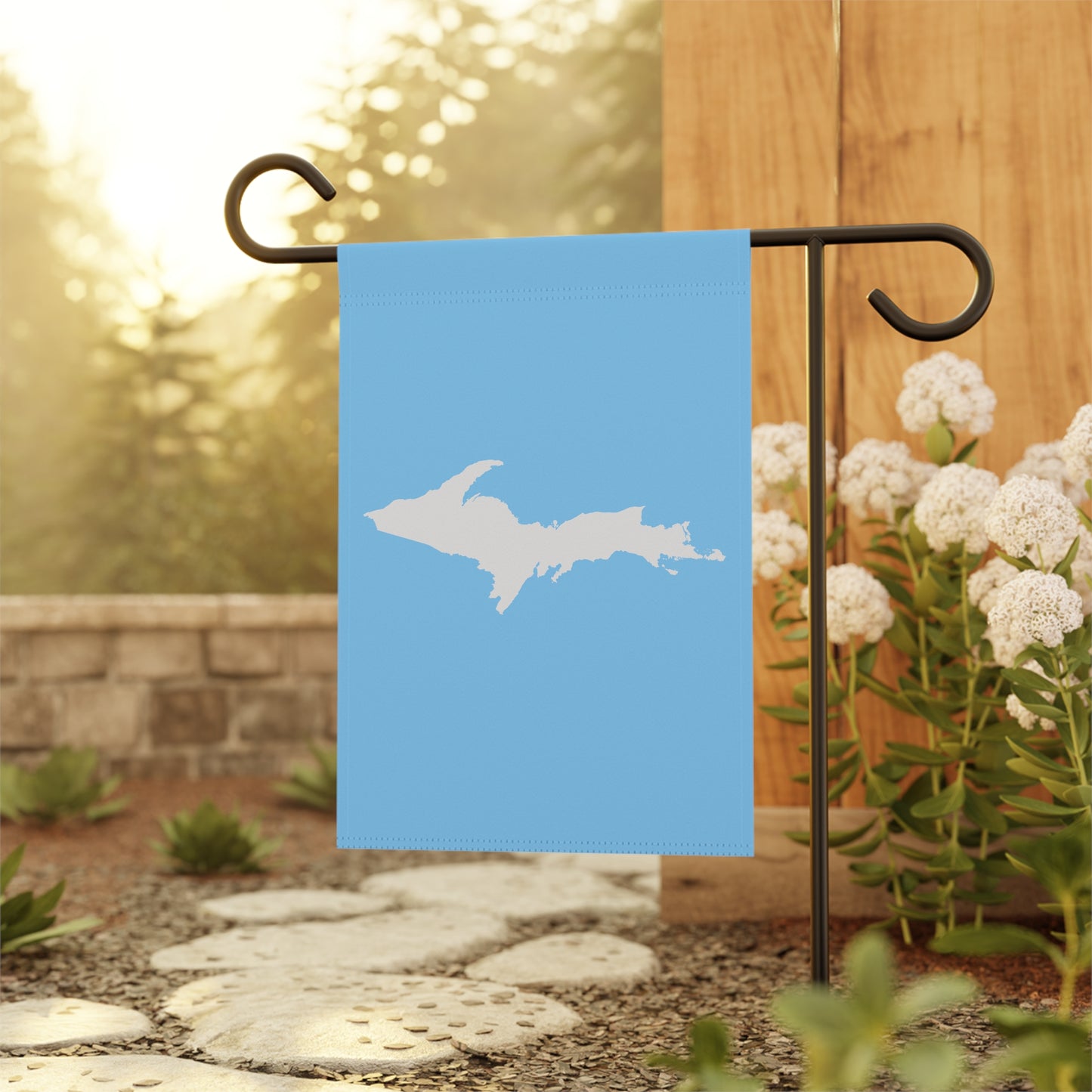 Michigan Upper Peninsula Home & Garden Flag (w/ UP Outline) | DTW Blue