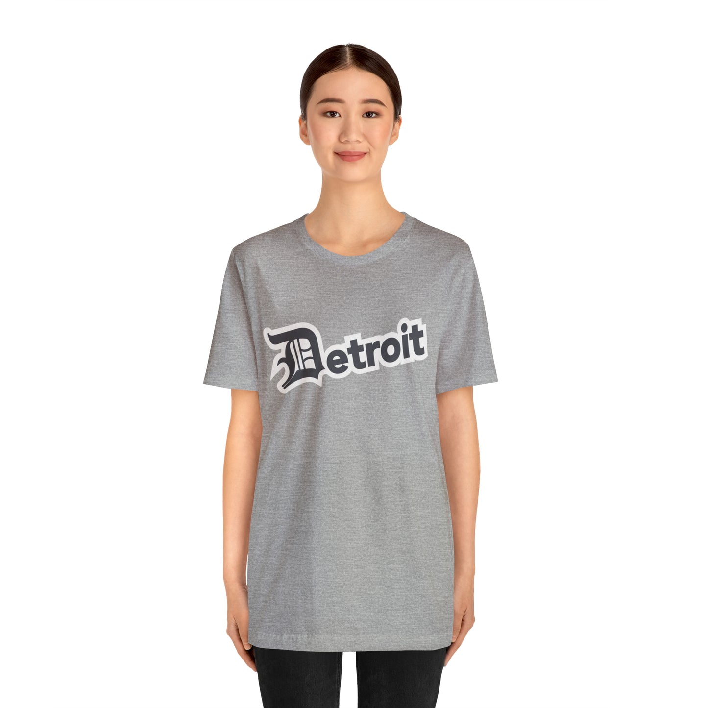 'Detroit' T-Shirt (Iron Ore Grey w/ Old English 'D') | Unisex Standard