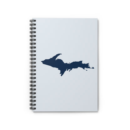 Michigan Upper Peninsula Spiral Notebook (w/ UP Outline) | Gossy White