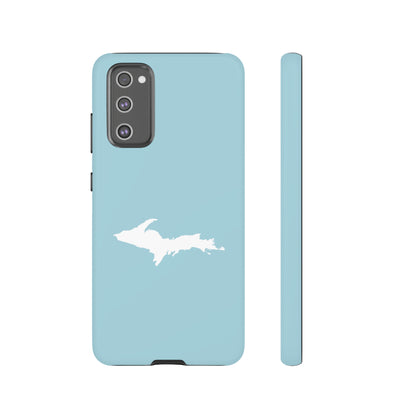 Michigan Upper Peninsula Tough Phone Case ('58 Caddie Blue w/ UP Outline) | Samsung & Pixel Android