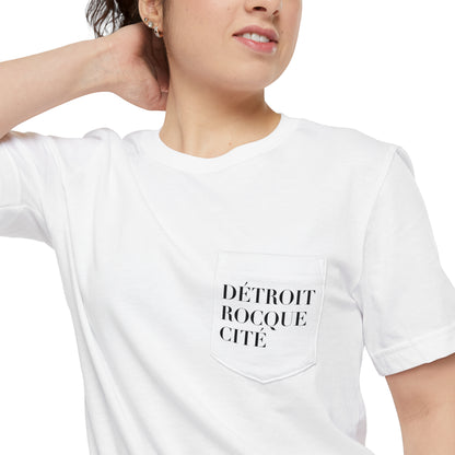 'Détroit Rocque Cité' Pocket T-Shirt | Unisex Standard