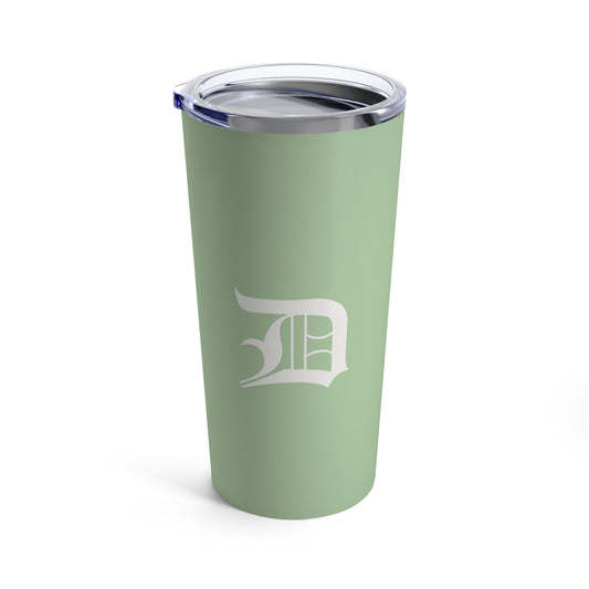 Detroit 'Old English D' Tumbler | Tea Green - 20oz