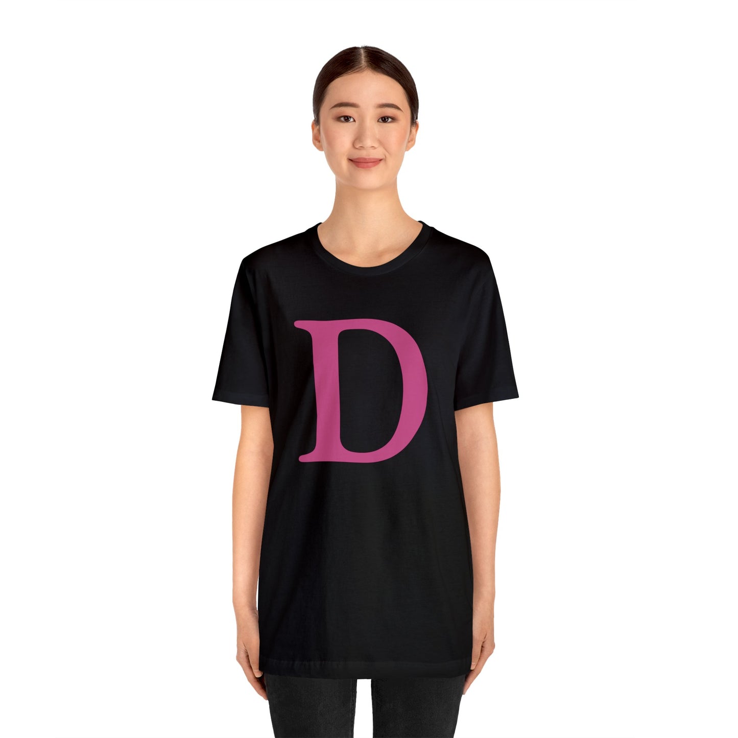 'Old French D' T-Shirt (Apple Blossom Pink) | Unisex Standard Fit