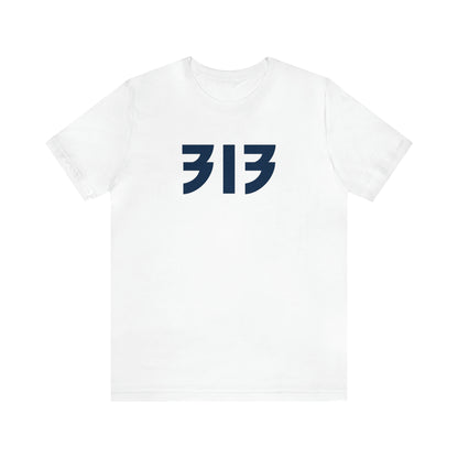 Detroit '313' T-Shirt (80s Glam Rock Font) | Unisex Standard Fit