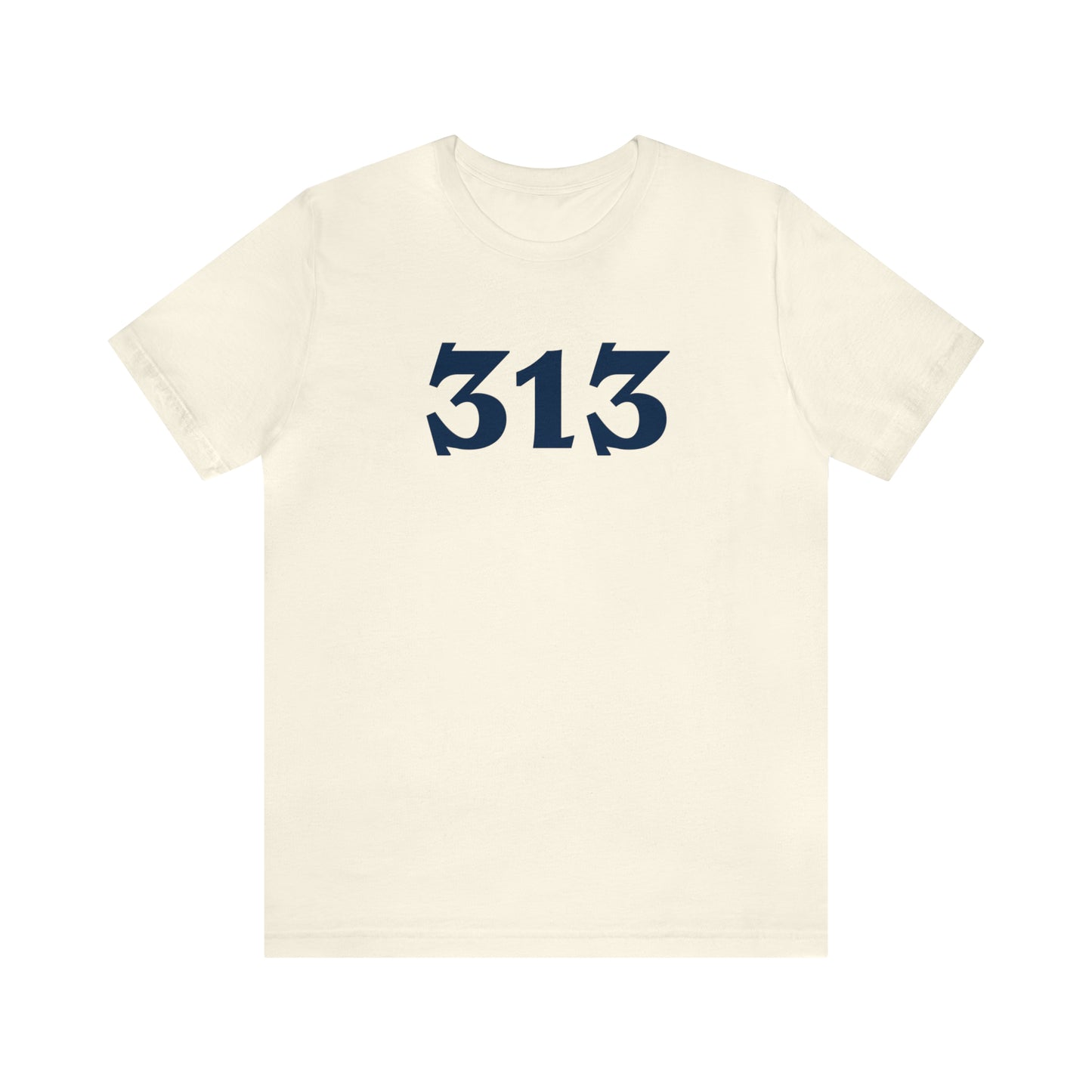 Detroit '313' T-Shirt (Angry Serif Font) | Unisex Standard Fit