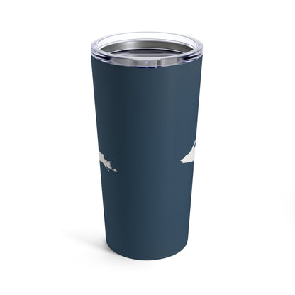 Michigan Upper Peninsula Tumbler (w/ UP Outline) | '37 Caddie Blue - 20oz