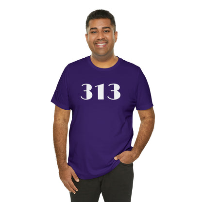 Detroit '313' T-Shirt (Art Deco Font) | Unisex Standard Fit