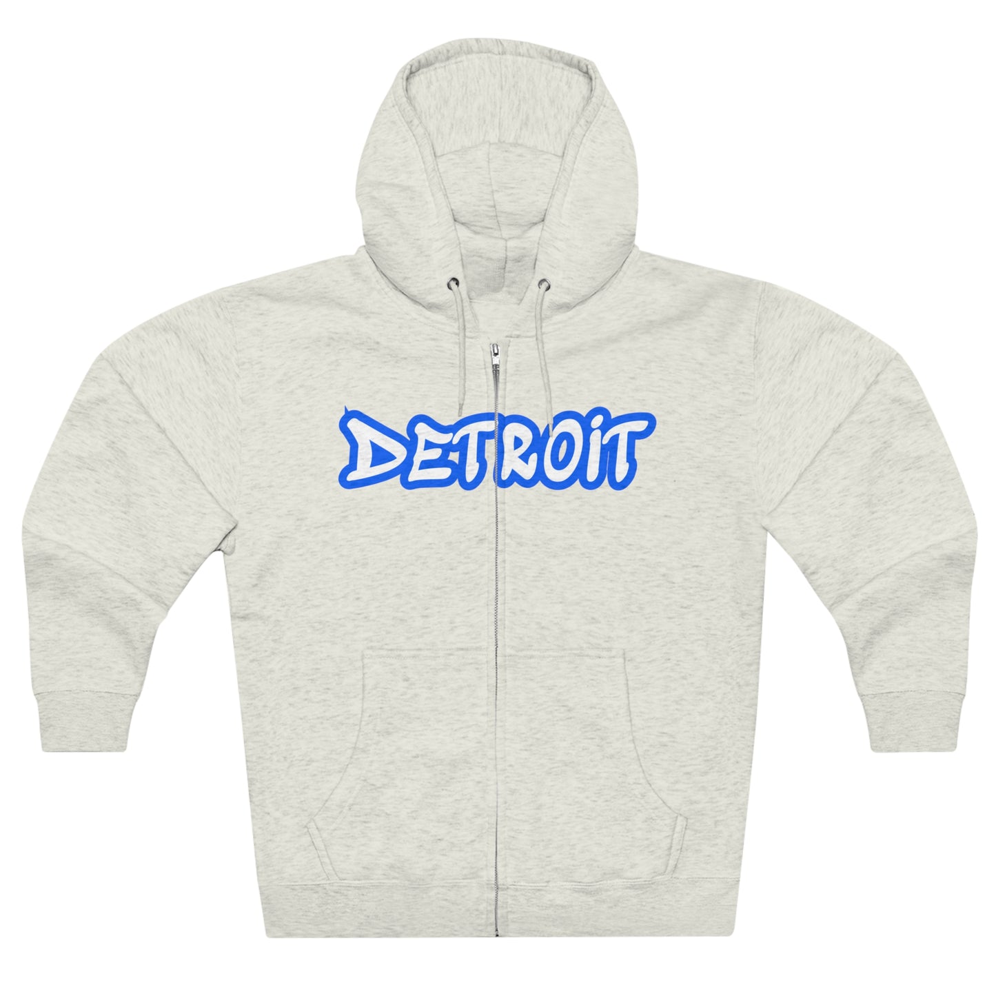 Detroit' Hoodie (Motor Town Blue Tag Font) | Unisex Full Zip